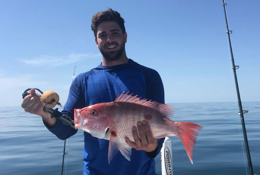 red snapper caught with Capt. Mike Mann